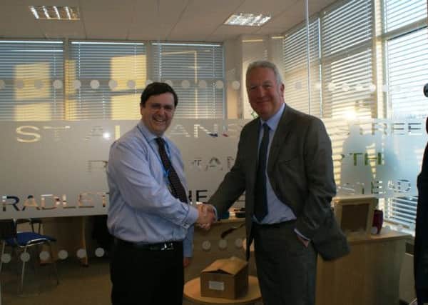 Mike Penning, MP for Hemel Hempstead, met with Dr Nicholas Small, Chair of Herts Valleys Clinical Commissioning Group at their offices at Hemel One in Boundary Way.
