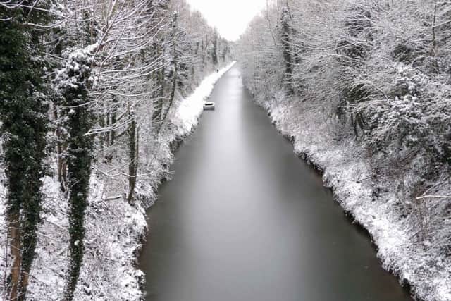 Gordon Dumpleton of Rosebery Way, Tring, sent in this stunning snap of snow over the Marsh Croft canal bridge