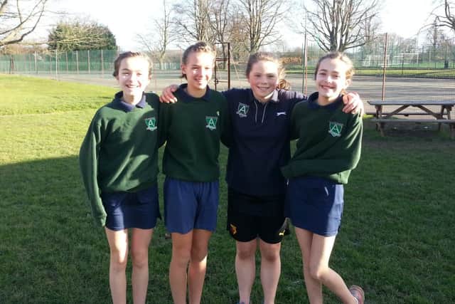 Amy Perry, Emily Alderson, Charlotte Bailey and Maddie Perry helped to win the girls title for Ashlyns last year