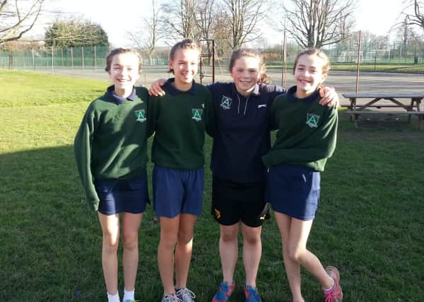 Amy Perry, Emily Alderson, Charlotte Bailey and Maddie Perry helped to win the girls title for Ashlyns last year