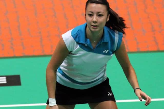 Emily Westwood in action. Picture (c) Raphael Sachetat/Badmintonphoto