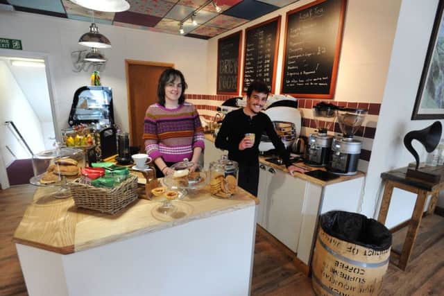 Amy Michie and Josh Chafer in The Brew Room, Hemel Hempstead.