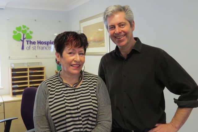 Hospice of St Francis' Dr Ros Taylor and Justin Webb of Radio 4's Today programme
