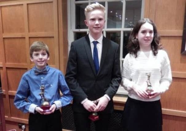 Edward Pike, Will Darraugh and Gemma Marriott each picked up an award
