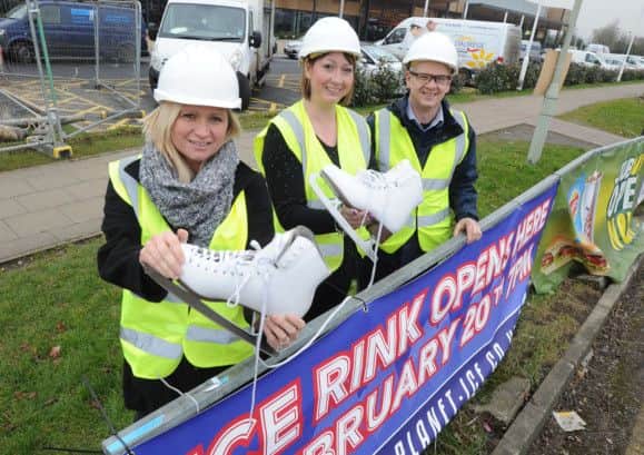 Skating is to re-open at Jarman Park, Hemel Hempstead. Three of the managers, from left, Kerstin Engren, Debbie Bayliss and John Neville.