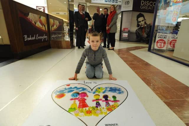 William Berry won the Marlowes' 'Love is...' art competition