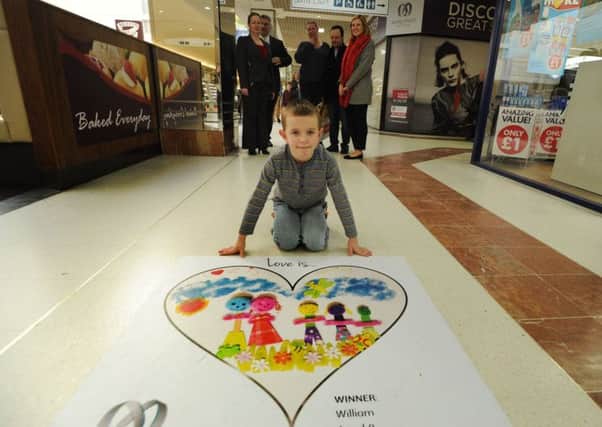 William Berry won the Marlowes' 'Love is...' art competition