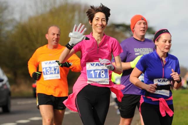 It was all smiles at the Berkhamstead Half Marathon 2014. Picture (c) Sussex Sport Photography.com