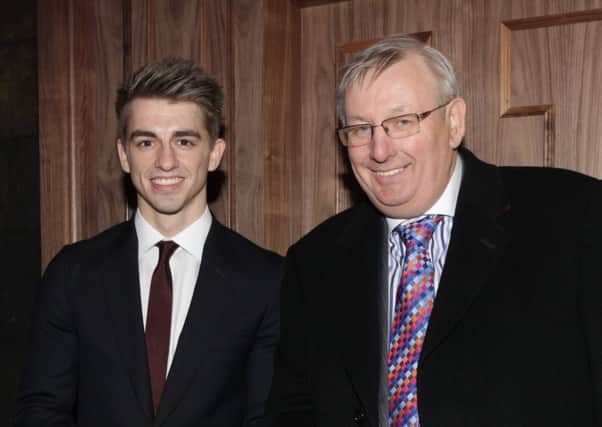 Max Whitlock with Bob Weston from Weston Homes.