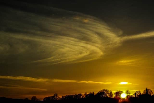 Thanks to Steve Jones for this great pic of an amazing sunset . Steve said: It was taken from my back window over looking Hemel. It was an usual cloud formation perhaps your readers can help to identify it?