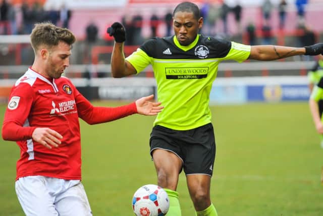 Dennis Oli provided the assist for Hemel's opening goal. Picture (c) Terry Rickeard