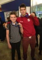 Max Jelfs and Tom Sherriff won gold for Hemel Hempstead SC at the Herts County Distance Championships