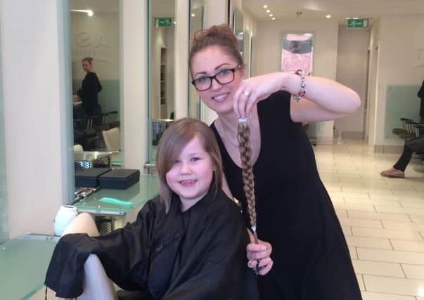 Bethany after her haircut with Ash hairdresser Laura Piddington.