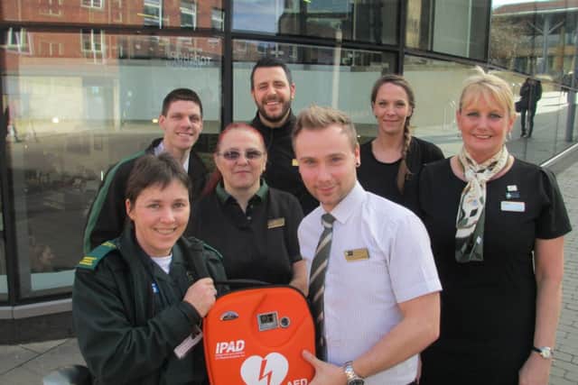 Defibrillators are being donated to 40 M&S stores by the region's ambulance service
