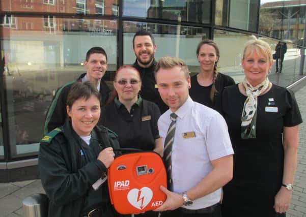 Defibrillators are being donated to 40 M&S stores by the region's ambulance service