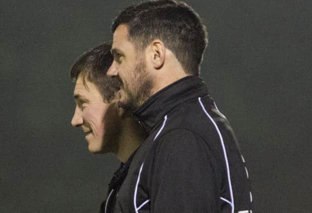 Hemel Hempstead Town management duo Dean Brennan and Stuart Maynard. Picture (c) Darren Kelly