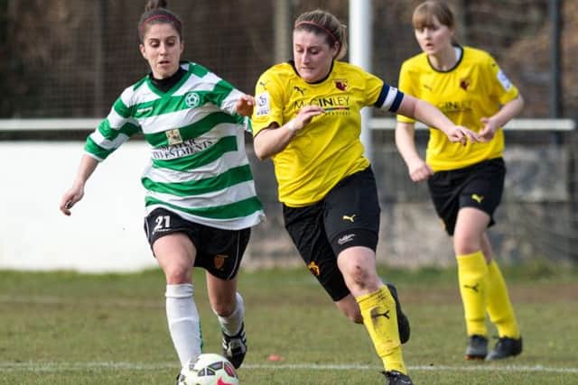 Chloe Gunn in action for Watford Ladies against Keynsham Town Ladies. Photo (c) Andrew Waller PNL-151003-073156002