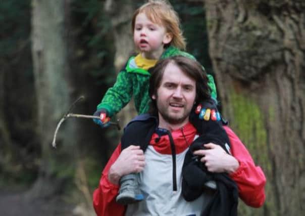 Gavin Wild became the first runner to complete the Tring parkrun while giving a piggy-back to his child