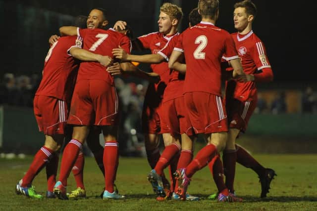 Hemel Hempstead Town will compete in either the Vanarama National League or the Vanarama National League South next season. Picture (c) Sean Hinks