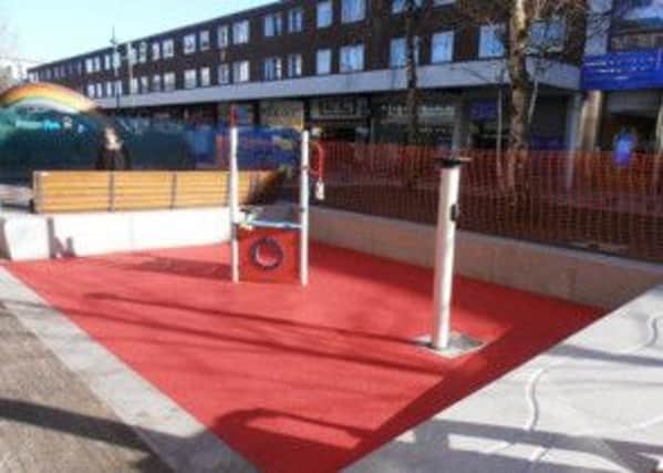 First of the new 'play along the way' areas in Marlowes