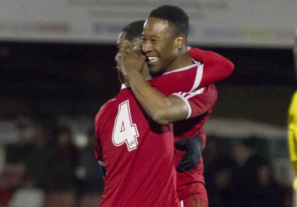 Nicke Kabamba was on target for Hemel. Picture (c) Darren Kelly