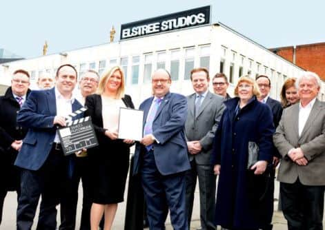 Film charter signing in Herts.