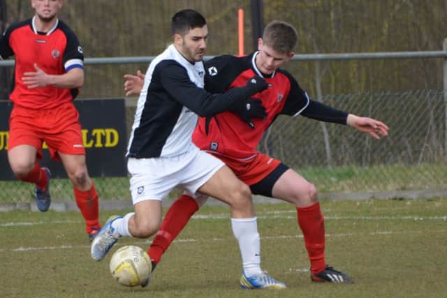 Alex Campana opened the scoring for Kings Langley. Picture (c) Chris Riddell