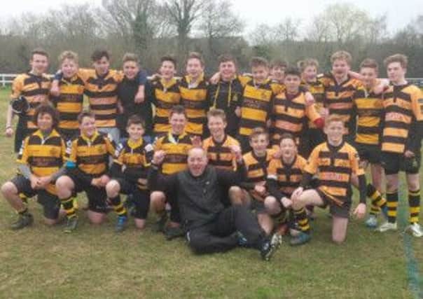 The TringRugby U14s were all smiles after their title win