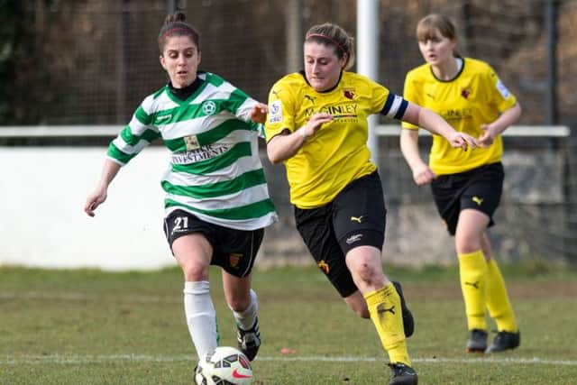 Chloe Gunn, pictured in action for Watford Ladies against Keynsham Town Ladies earlier this season. Photo (c) Andrew Waller