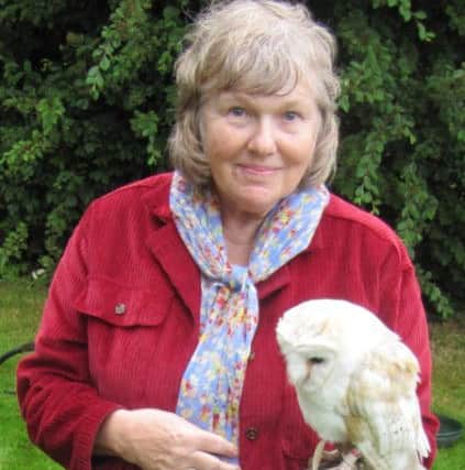 Joan with an owl