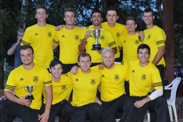 Hemel Hempstead Town CC beat Kings Langley CC in the 2014 Heath Park Cup final. Picture (c) Alastair Cowe