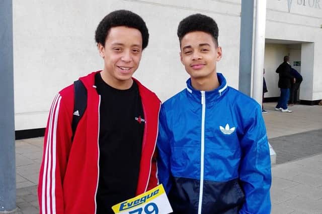 Chenna Okoh and Jackson Cowans helped the Herts U15 boys' team to victory at the Regional Sportshall Finals