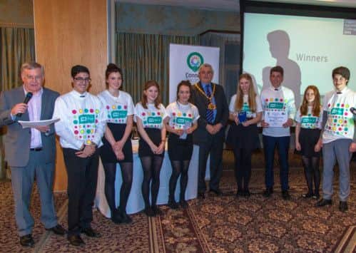 The prize for the most innovative business idea went to John F Kennedy School's Team Flash, with a motor show. Photo: Kris Gruber