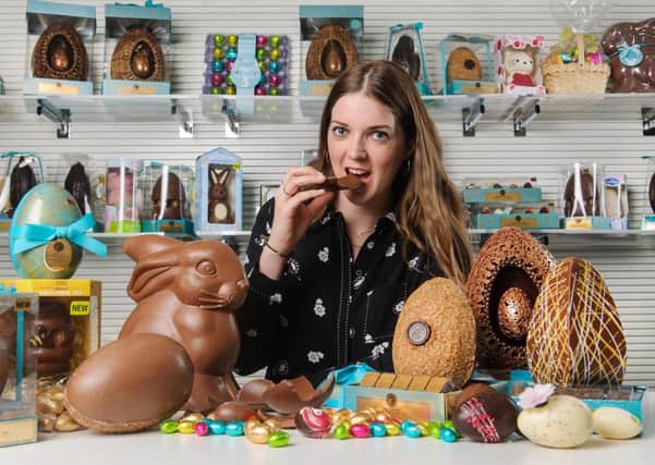 Alex Emerson-White of Tring has an egg-citing job as chocolate taster for Marks and Spencer