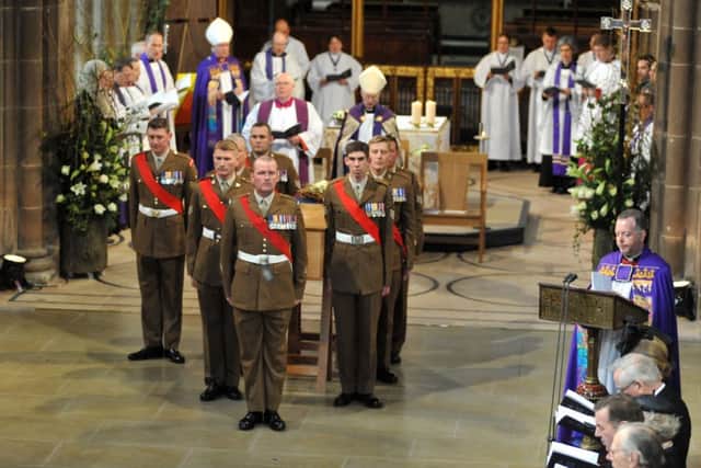 Tring soldier Aaron Harding was part of the Richard III burial service.