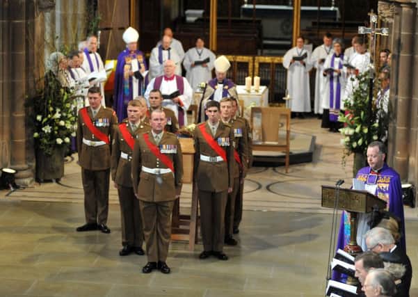 Tring soldier Aaron Harding was part of the Richard III burial service.