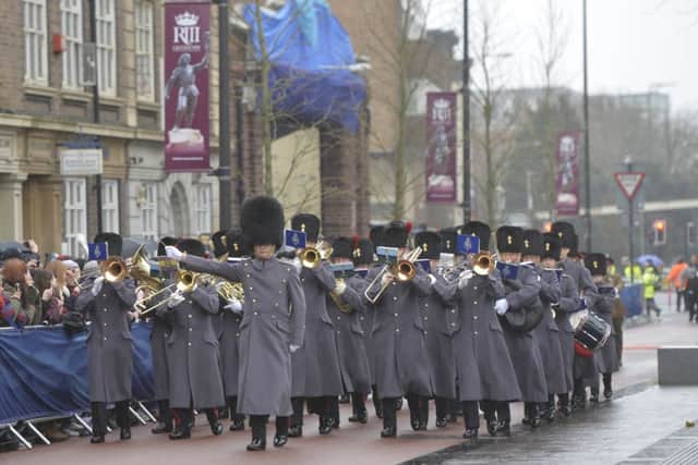 The service was held at Leicester Cathedral.