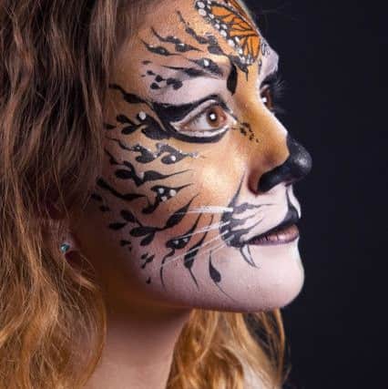 Face painting by Berkhamsted artist Zoe Thornbury-Phillips.Picture by Simon Husband Photography.