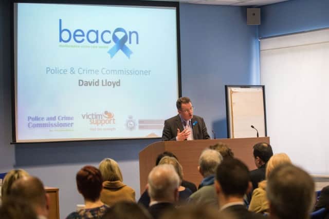 Beacon victim centre is launched by Herts police and crime commissioner David Lloyd
