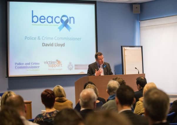 Beacon victim centre is launched by Herts police and crime commissioner David Lloyd
