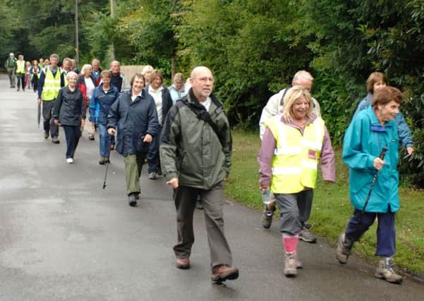 Volunteers leading a health walk at Potten End.