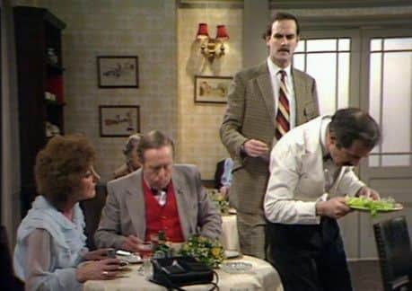 Fawlty Towers. The waldorf salad scene.