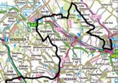 The cycle route.