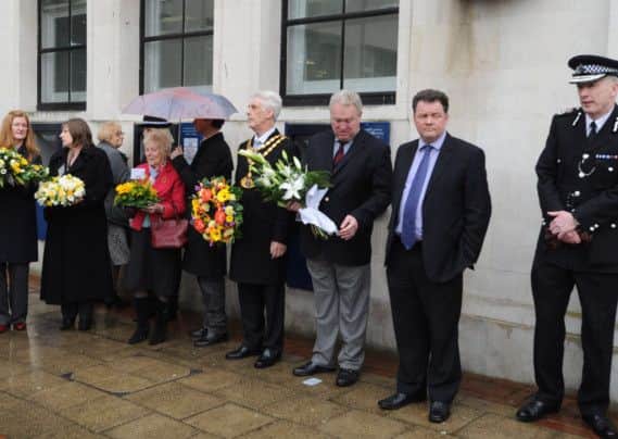 The Frank Mason memorial is held annually in Bank Court, Hemel Hempstead.