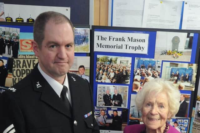 Sergeant Jeff Fusedale with Frank's mother