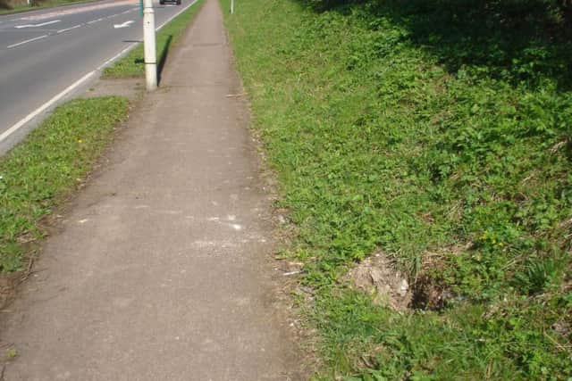 The hole left by the milestone theft was only noticed recently despite police believing it was stolen sometime in March