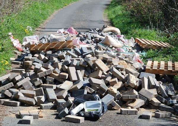 Flytipping in Little Revel End, Redbourn. Picture by Ricky Thorne.