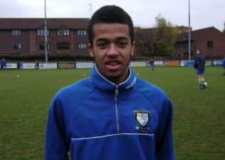 Jay Caines had the best of the chances for Berko