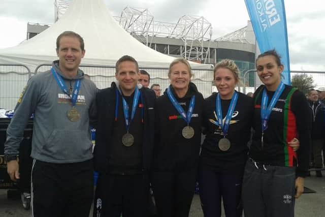 A team of six Gade Valley Harriers competed in the Manchester Marathon
