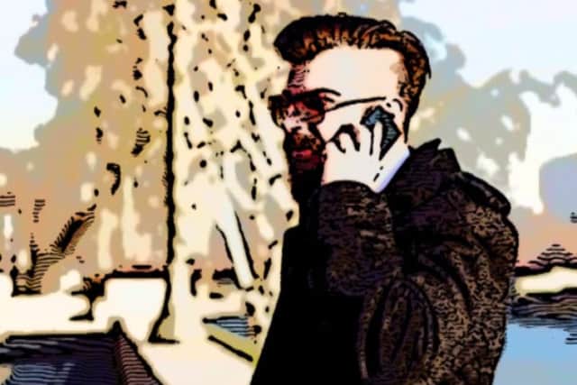 A still from a video issued by Hertfordshire Police warning people of the dangers posed by phone scams
